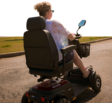 Persona con scooters accesible